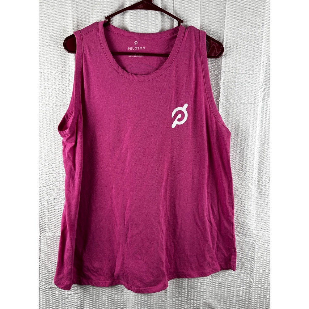 Peloton Studio Side Slit Muscleβ Tank pink tank Size 1x